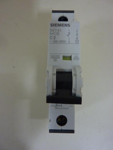 Used SIEMENS 2 Amp Circuit Breaker 5SY4102-7 #46941