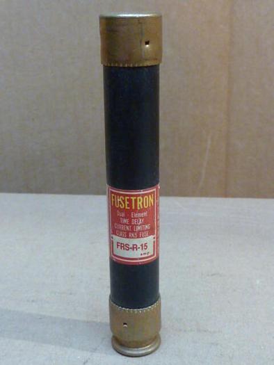 Used FUSETRON 15 Amp Fuse FRS-R-15 #33637
