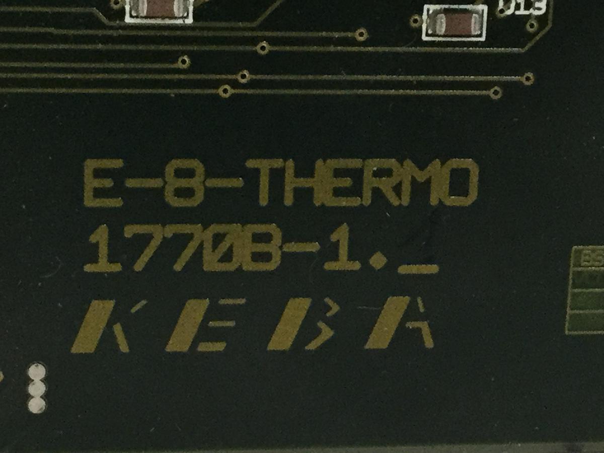 Used KEBA / Engel Circuit Board E-8-THERMO 1770B-1 Used