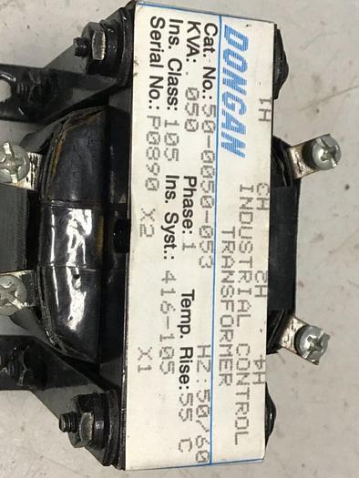 Used DONGAN .050 KVA Transformer 50-0050-053 #118614
