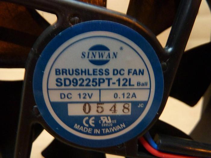 Used SINWAN Brushless DC Fan SD9225PT-12L #24996