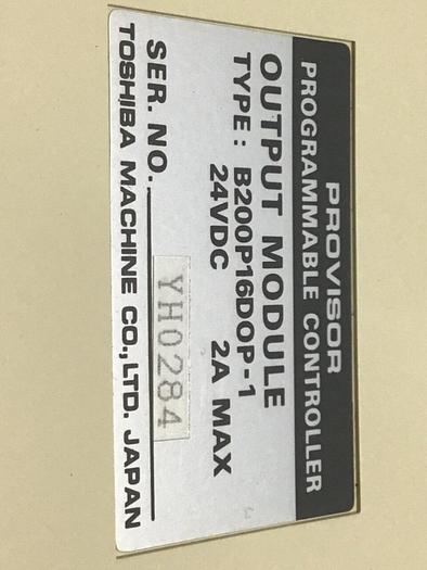 Used TOSHIBA Output Module B200P16DOP-1 #116143