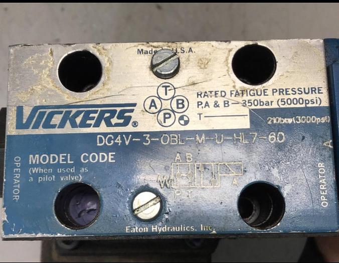 Used VICKERS Valve CG5060AFMUHL7110 #134268
