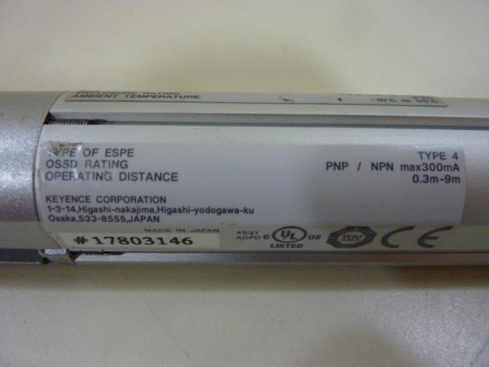 Used KEYENCE CORP Light Curtain Receiver SL-C32H-R #59604