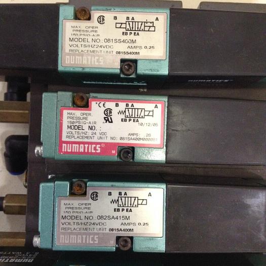 Used NUMATICS Control Block w/ Valves 082SS400M #80003