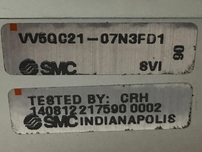 Used SMC Manifold & Valves VV5QC21-07N3FD1 #126097