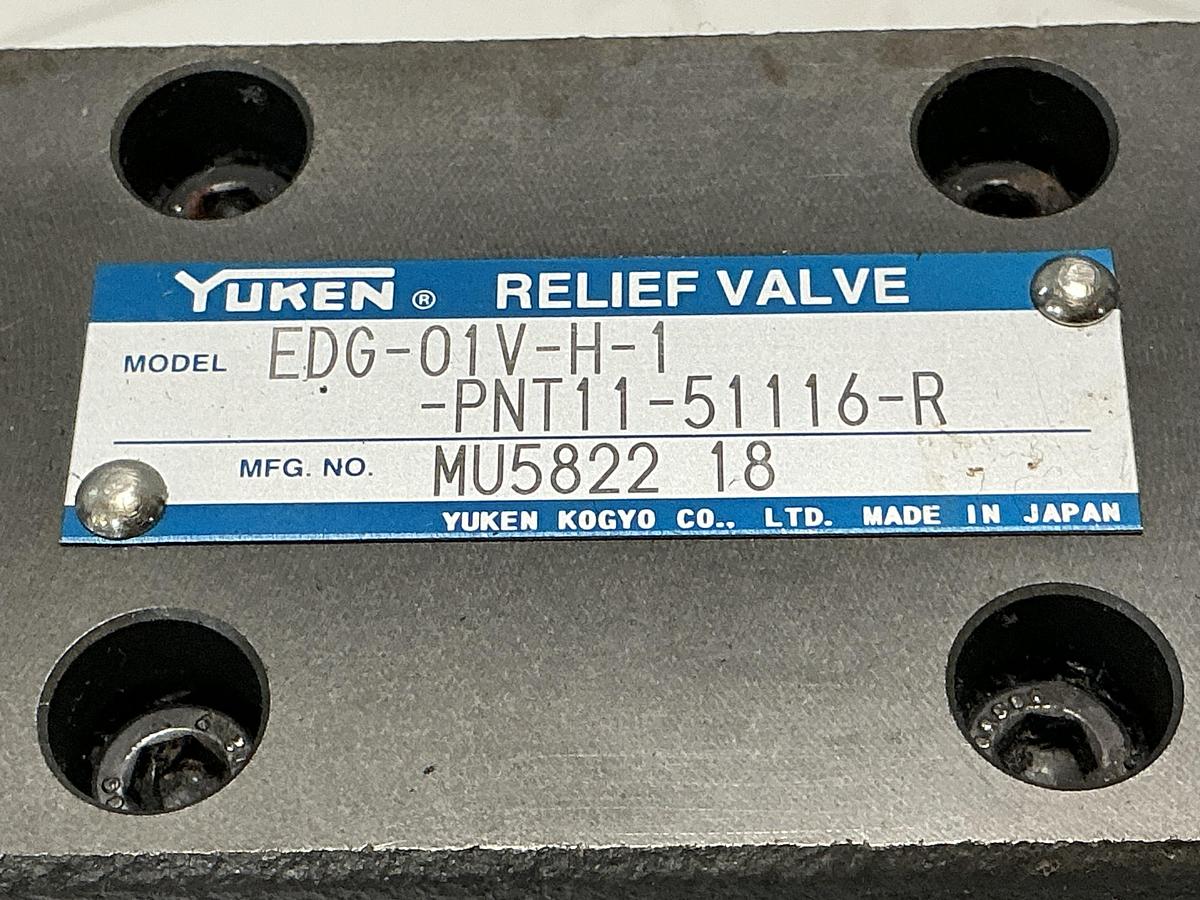 Used YUKEN EDG-01V-H-1-PNT11-51116-R
