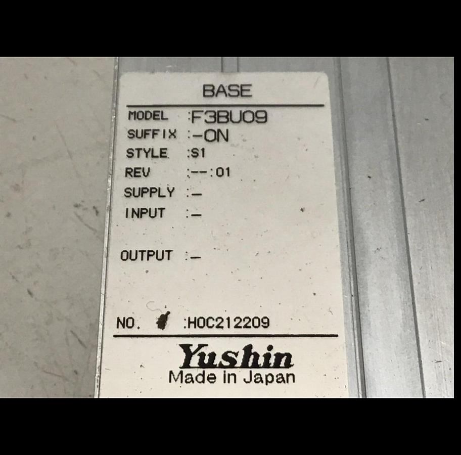 Used YUSHIN AMERICA Base Slot Unit Rack F3BU09-ON Used