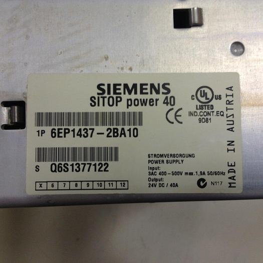 Used SIEMENS Power Supply 6EP1 437-2BA10 Used