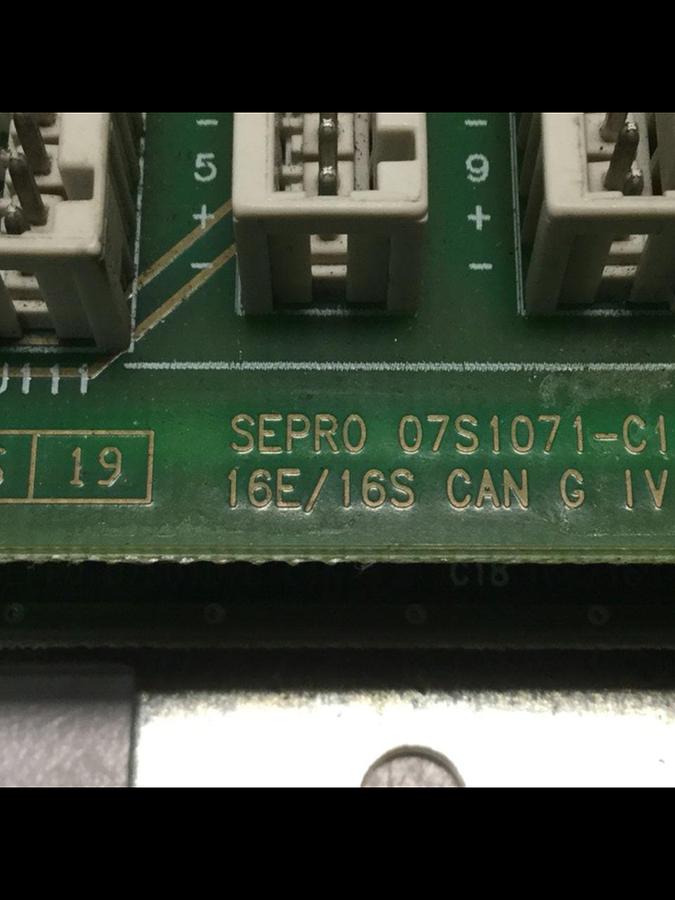 Used SEPRO ROBOTIQUE Circuit Board 07S1071-CIN B Used