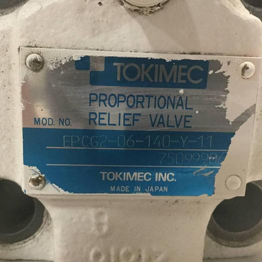 Used TOKIMEC Proportional Relief Valve EPCG2-06-140-Y-11 #95201