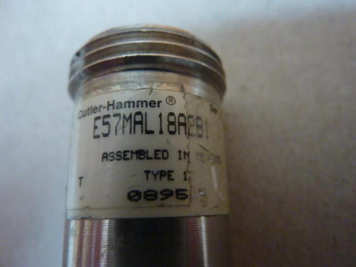 Used CUTLER HAMMER Proximity Sensor E-57MAL18A2B1 #32674
