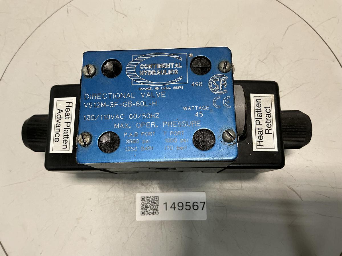 Used CONTINENTAL HYDRAULICS VS12M-3F-GB-60L-H