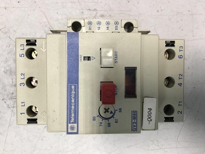 Used TELEMECANIQUE Motor Starter GV3-M80 #140286