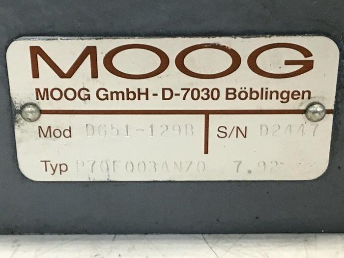 Used MOOG Proportional Servo Valve D651-1298 Used