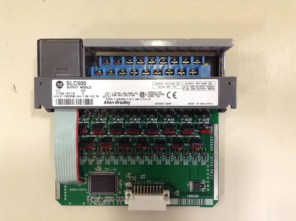 Used ALLEN BRADLEY Output Module 1746-OV16 SER C Used