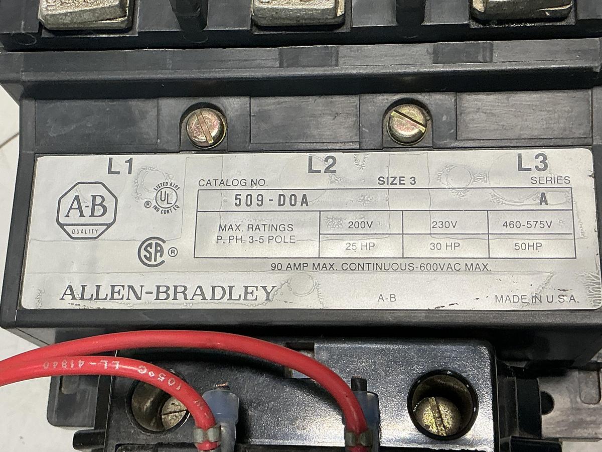 Used ALLEN BRADLEY 509-D0A