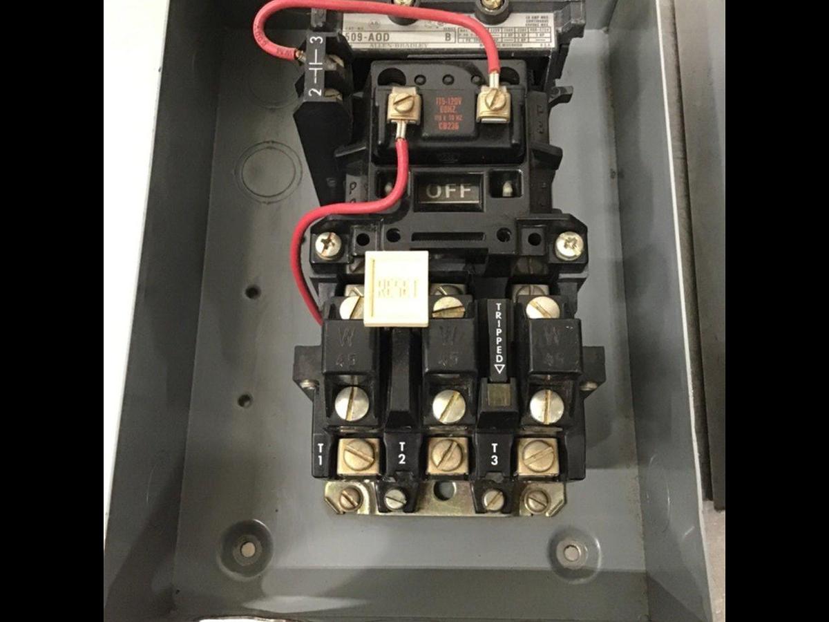 Used ALLEN BRADLEY Motor Starter Size 0 509-AAD SER B USED