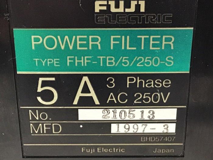 Used FUJI ELECTRIC Power Filter FHF-TB/5/250-S #124187