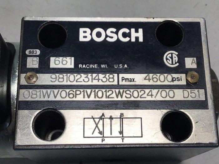 Used BOSCH Valve 9810231438 081WV06P1V1012WS024/00D51 Used #116369