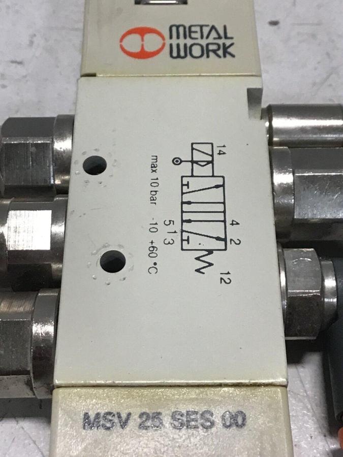 Used METAL WORK PNEUMATIC Air Valve MSV 25 SE5 00 #119318