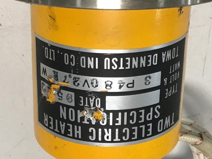 Used TOWA SEIDEN 2.7 kW Heater Element 3P480V2.7KW #126051