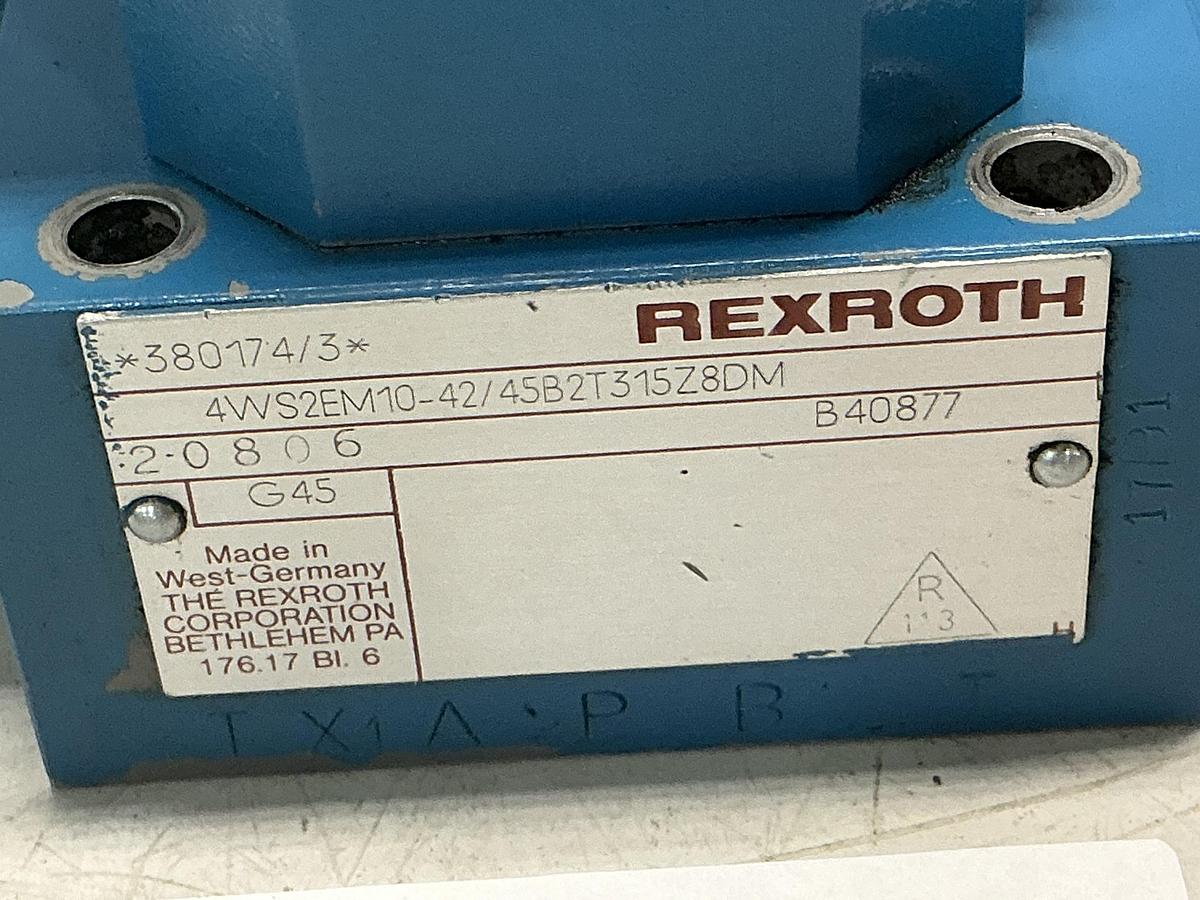 Used REXROTH 4WS2EM10-42/45B2T315Z8DM