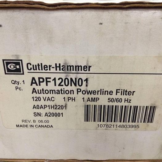 CUTLER HAMMER Transient Surge Suppressor APF120N01 #82795