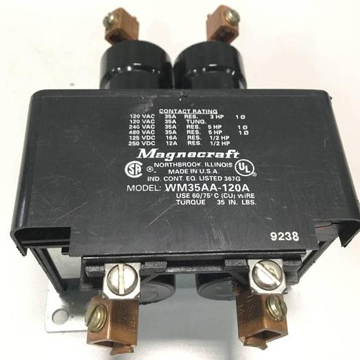 Used MAGNECRAFT Contactor WM35AA-120A #96597