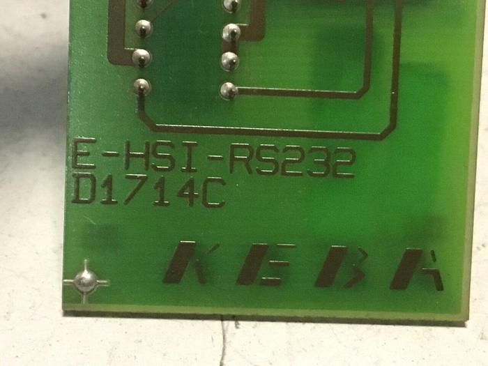 Used KEBA Circuit Board E-HSI-RS232 D1714C #129511