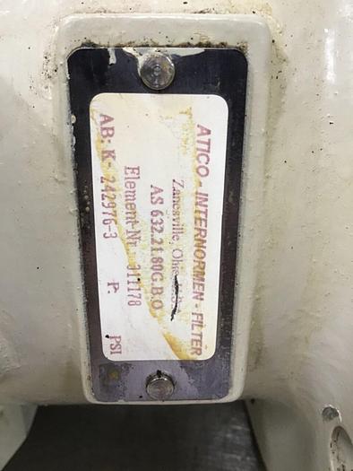 Used ATICO INTERNORMEN Hydraulic Oil Filter AS 632 #127616