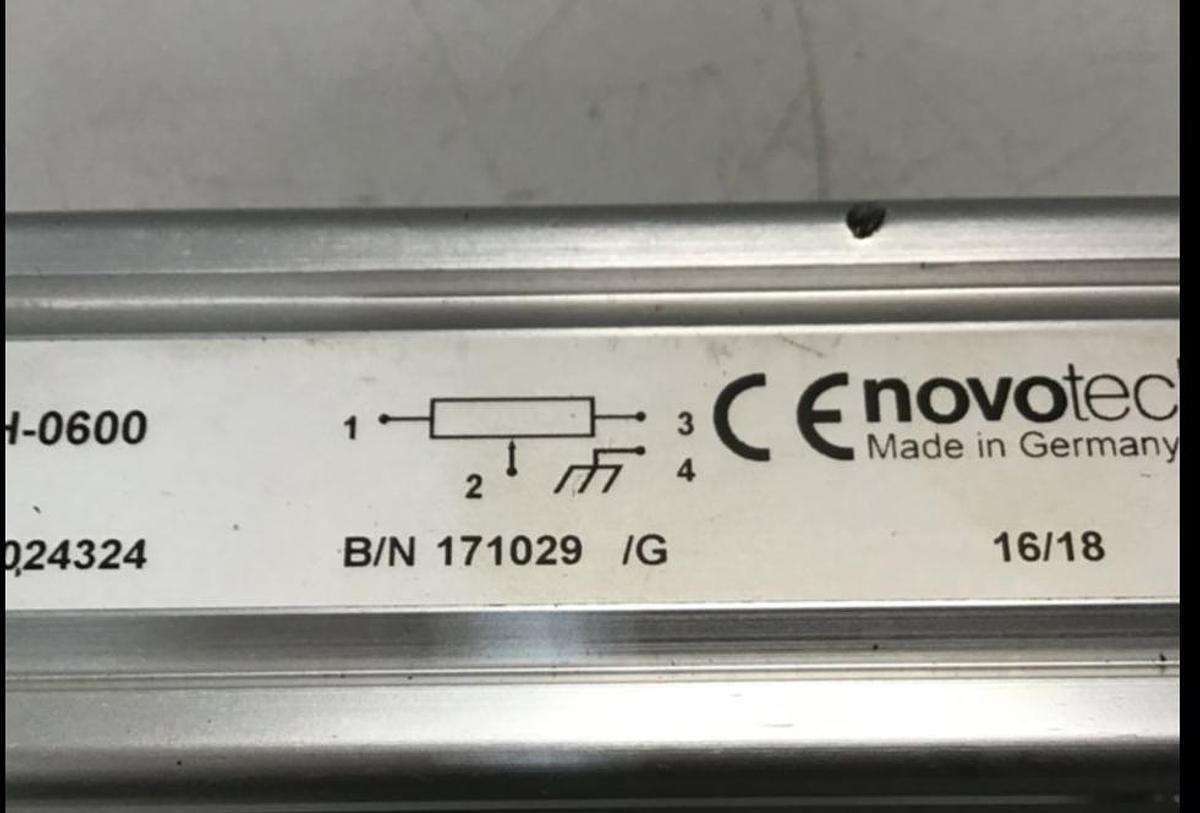 Used NOVOTECHNIK Linear Transducer LWH0600 Used