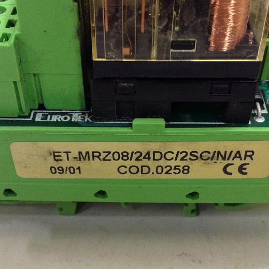 Used EUROTEK Breakout Board ET-MRZ08/24DC/2SC/N/AR #81741