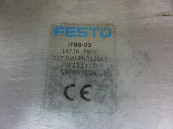 Used FESTO Control Block w/ Valves IFB8-03 #52792