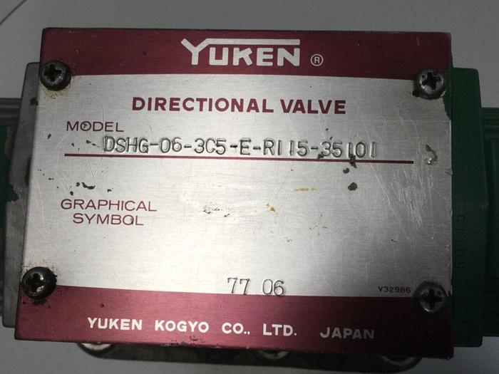 Used YUKEN Directional Valve DSHG-06-3C5-E-R115-35101 #102968