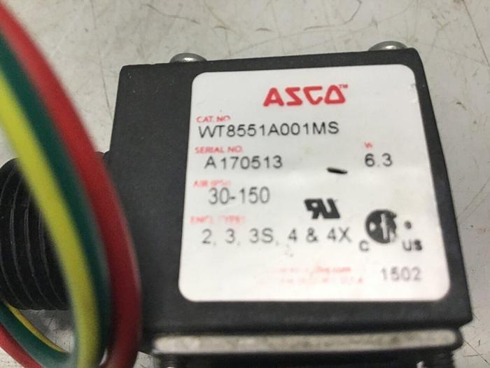 Used ASCO Valve WT8551A001MS #132442