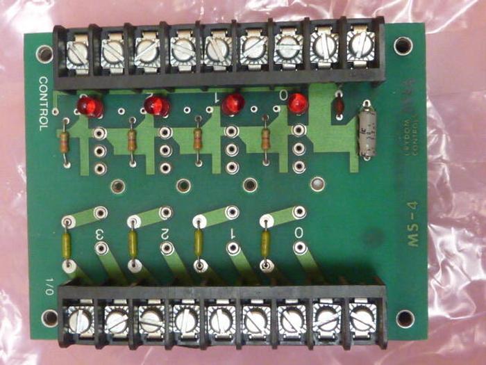 Used CRYDOM I/O Mounting Board MS-4 #37757