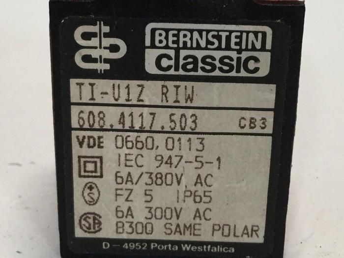 Used BERNSTEIN Limit Switch TI-U1Z #108863