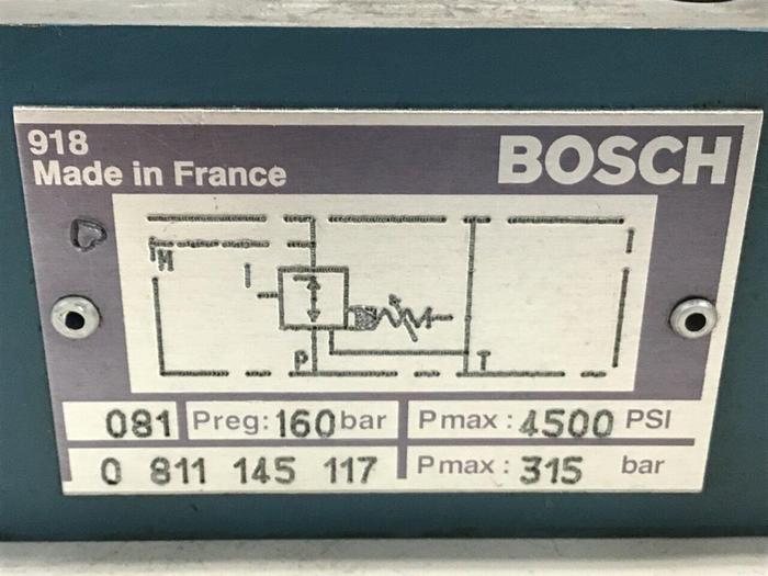 Used BOSCH Pressure Relief Valve 0 811 145 117 Used