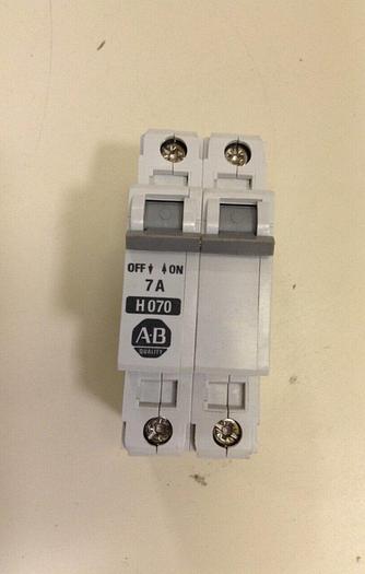 Used ALLEN BRADLEY 7 Amp Circuit Breaker 1492-CB2/H070 SER B #79645