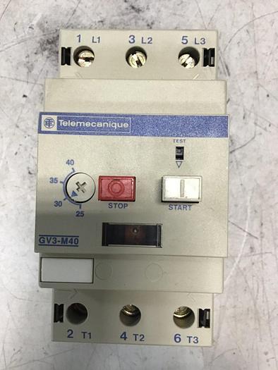 Used TELEMECANIQUE Manual Motor Starter GV3-M40 #144193