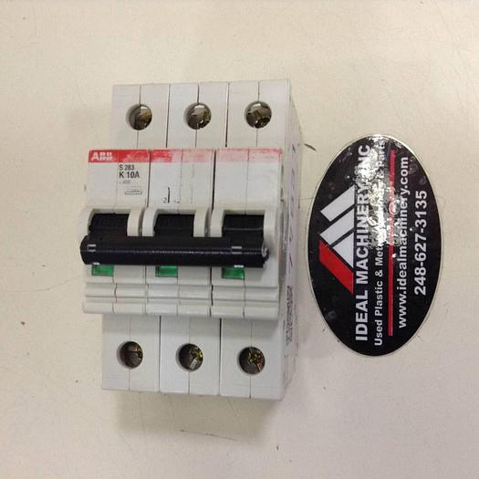 Used ABB 10 Amp Circuit Breaker S283-K10A #77831
