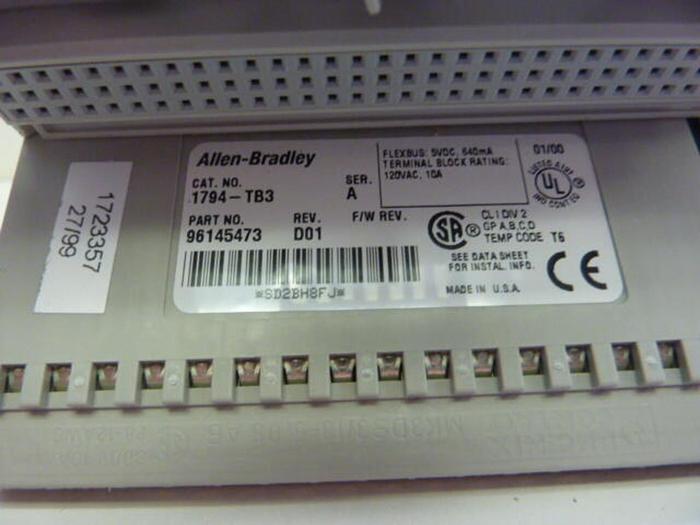 Used ALLEN BRADLEY Input Module 1794-IB16 SER A #33248