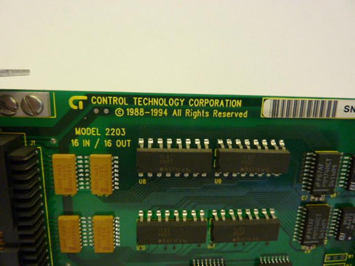 Used CONTROL TECHNOLOGY CORPORATION I/O Module 2203 #21121