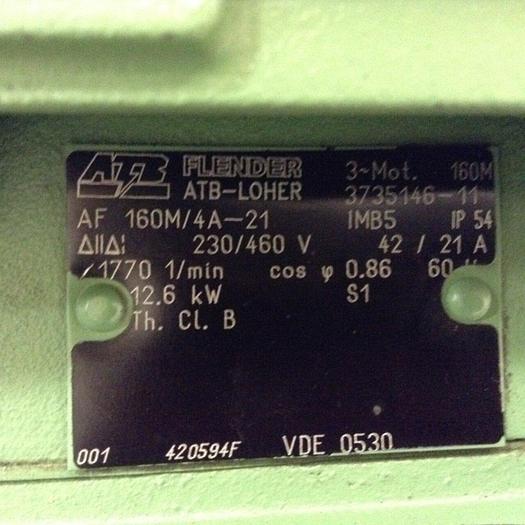Used ATB FLENDOR Motor AF160M/4A-21 Used