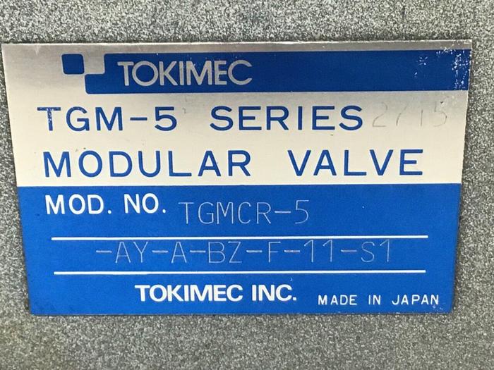 Used TOKIMEC Valve TGMCR-5-AY-A-BZ-F-11-51 #134417