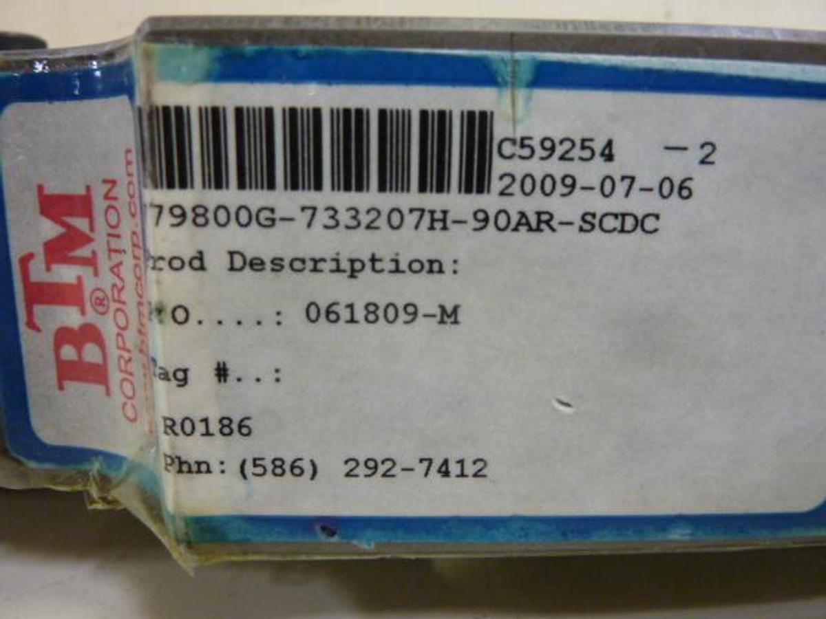 Used BTM CORP Power Clamp 779800G-733207H-90AR-SCDC Used