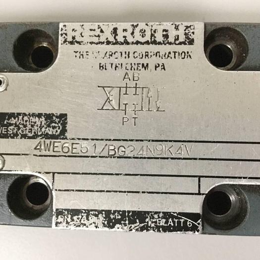 Used REXROTH Valve 4WE6E51BG24N9K4V #90489
