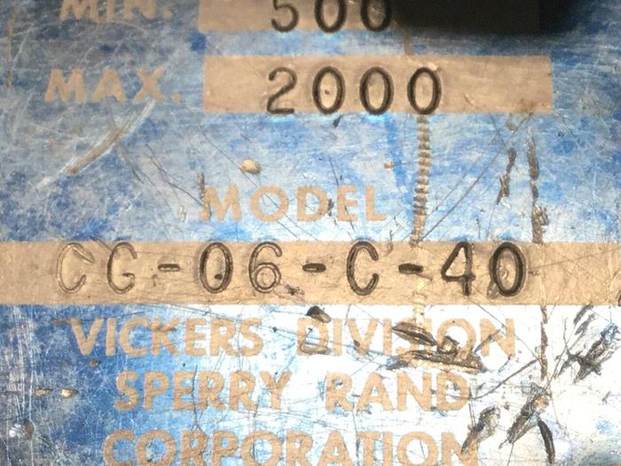 Used VICKERS Relief Valve CG06C40 #106058