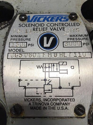 Used VICKERS Valve CG5060AFMUHL7110 #139857